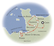 Brittany Normandy France Map